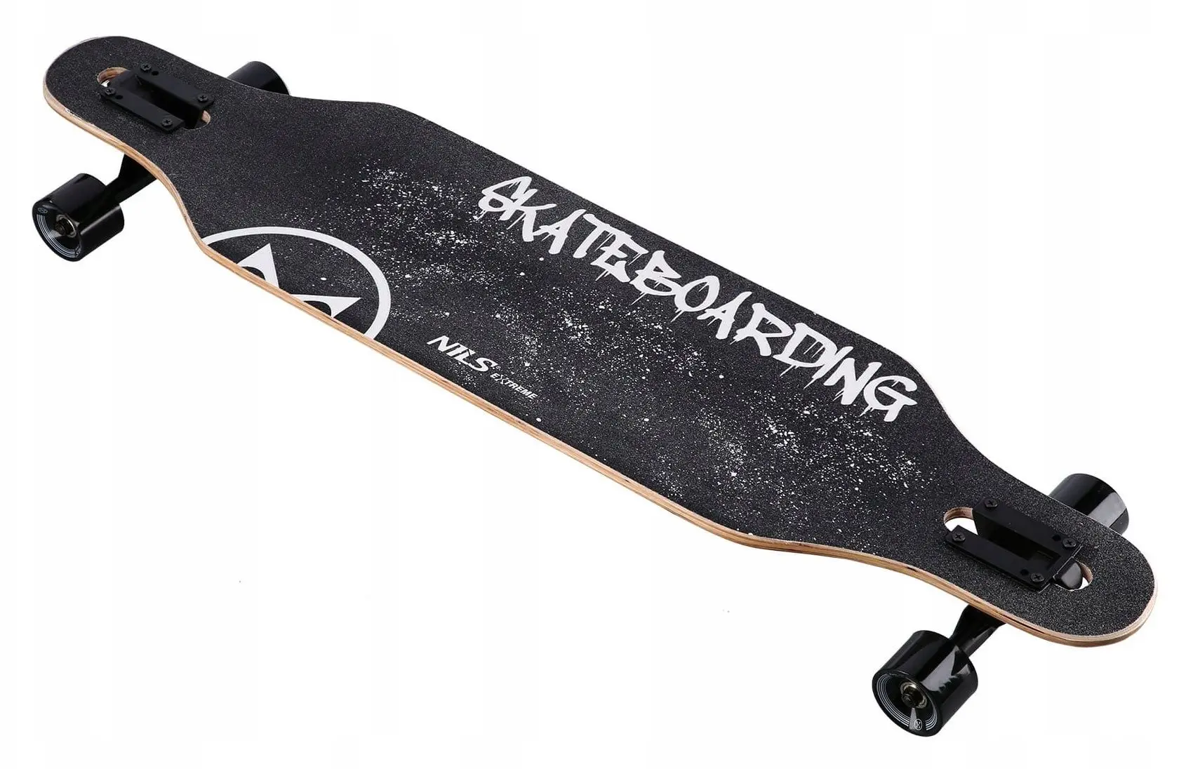 Лонгборд Nils Extreme Wood Skull (Black/White)