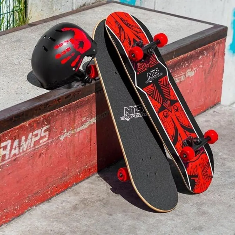 Skateboard Nils Extreme CR3108SA Aztec (Black/Red)