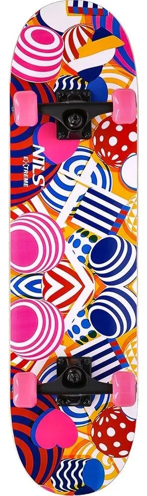 Skateboard Nils Extreme CR3108SA Hoop (Multicolor)