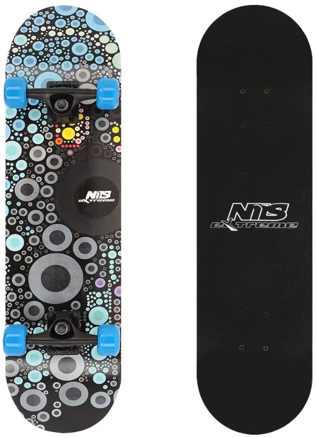 Skateboard Nils Extreme CR3108SA Spot (Black/Blue)