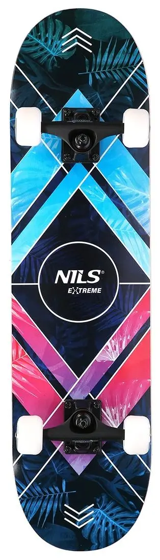 Скейтборд Nils Extreme Triangle CR3108SA (Blue/Pink)