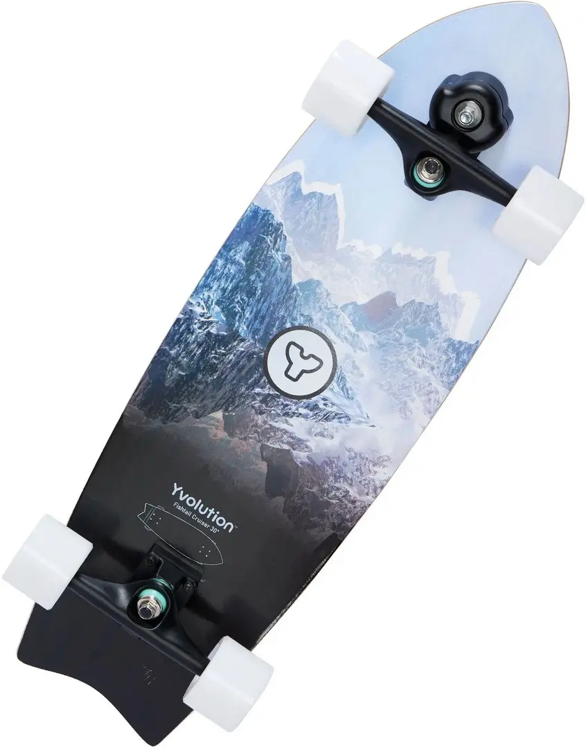Skateboard Yvolution Fishtail Cruiser (Blue)