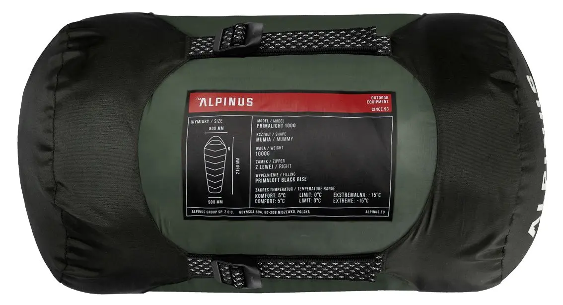 Спальный мешок Alpinus Primalight 1000 (Dark Green) - 5