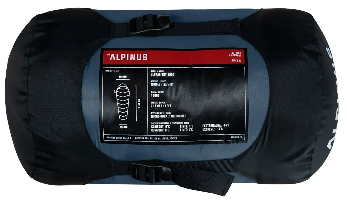 Sac de dormit Alpinus Ultralight 1000 (Blue) - 7