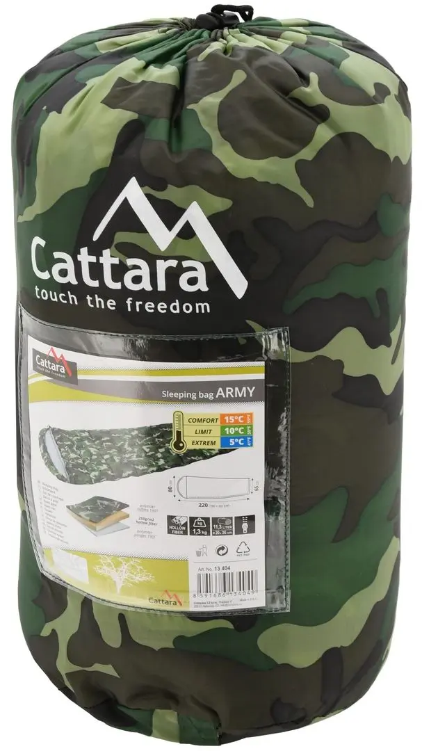Sac de dormit Cattara Army 5°C (Green) - 3