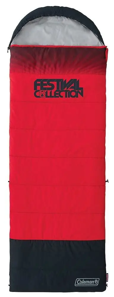 Sac de dormit Coleman Festival Single Riff (Red)