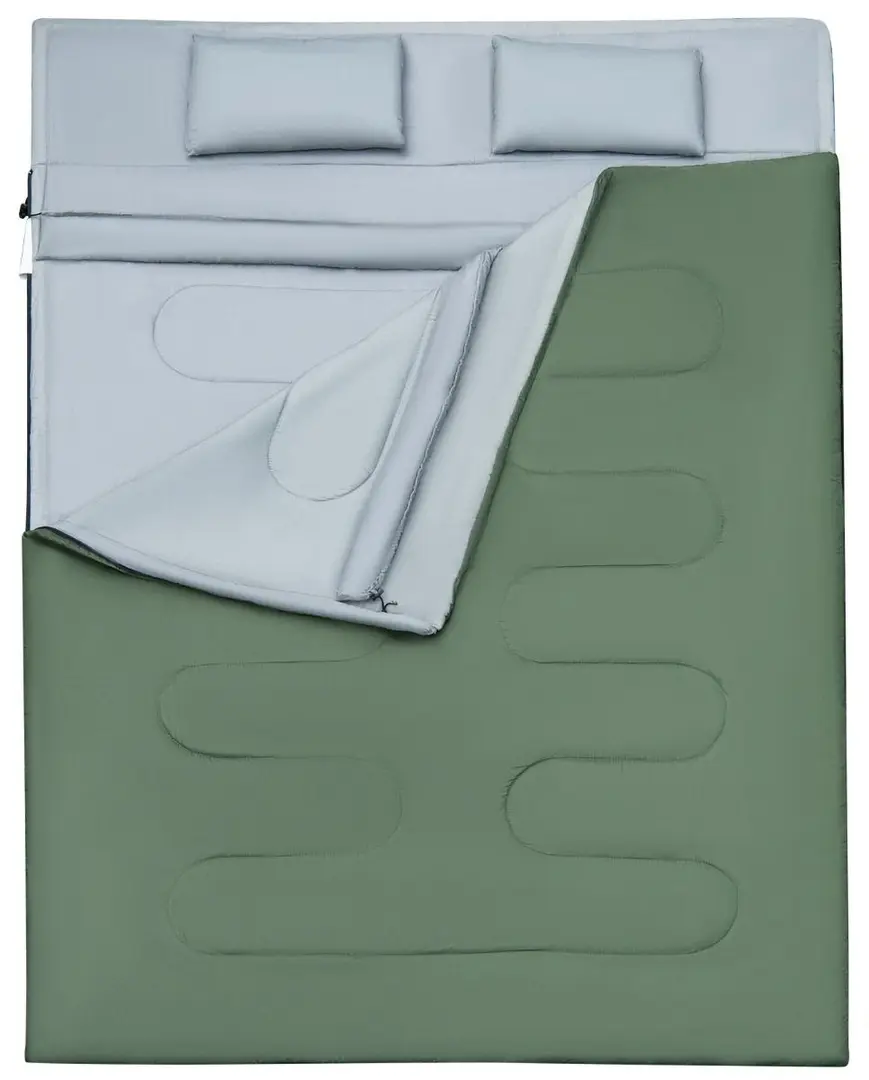 Двухместный спальный мешок Costway OP3650GN (Green)