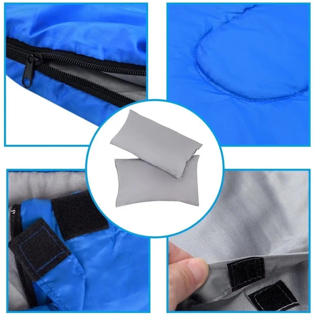 Sac de dormit dublu Costway OP3650LS (Blue)