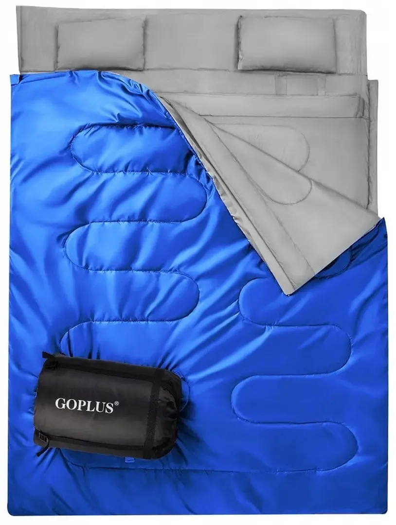Sac de dormit dublu Costway OP3650LS (Blue)