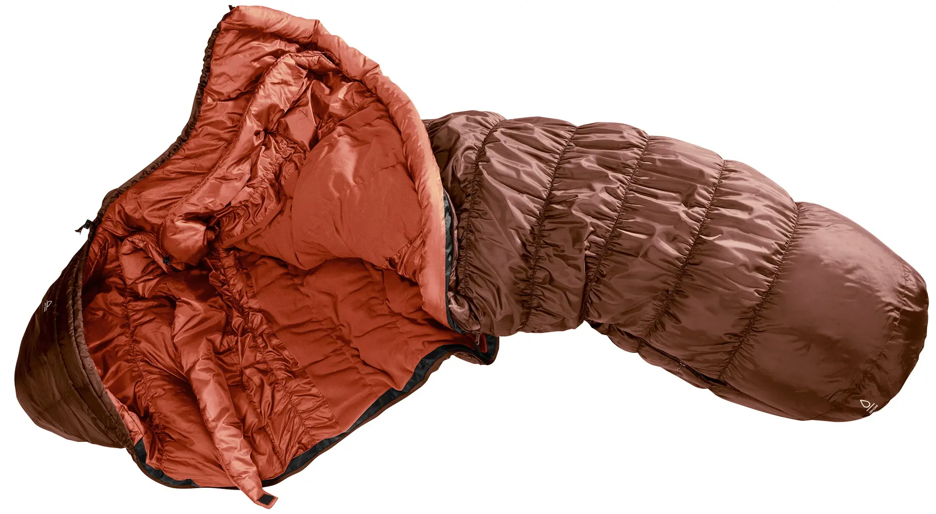 Sac de dormit Deuter Exosphere -6° SL Left  (Umbra/Redwood)