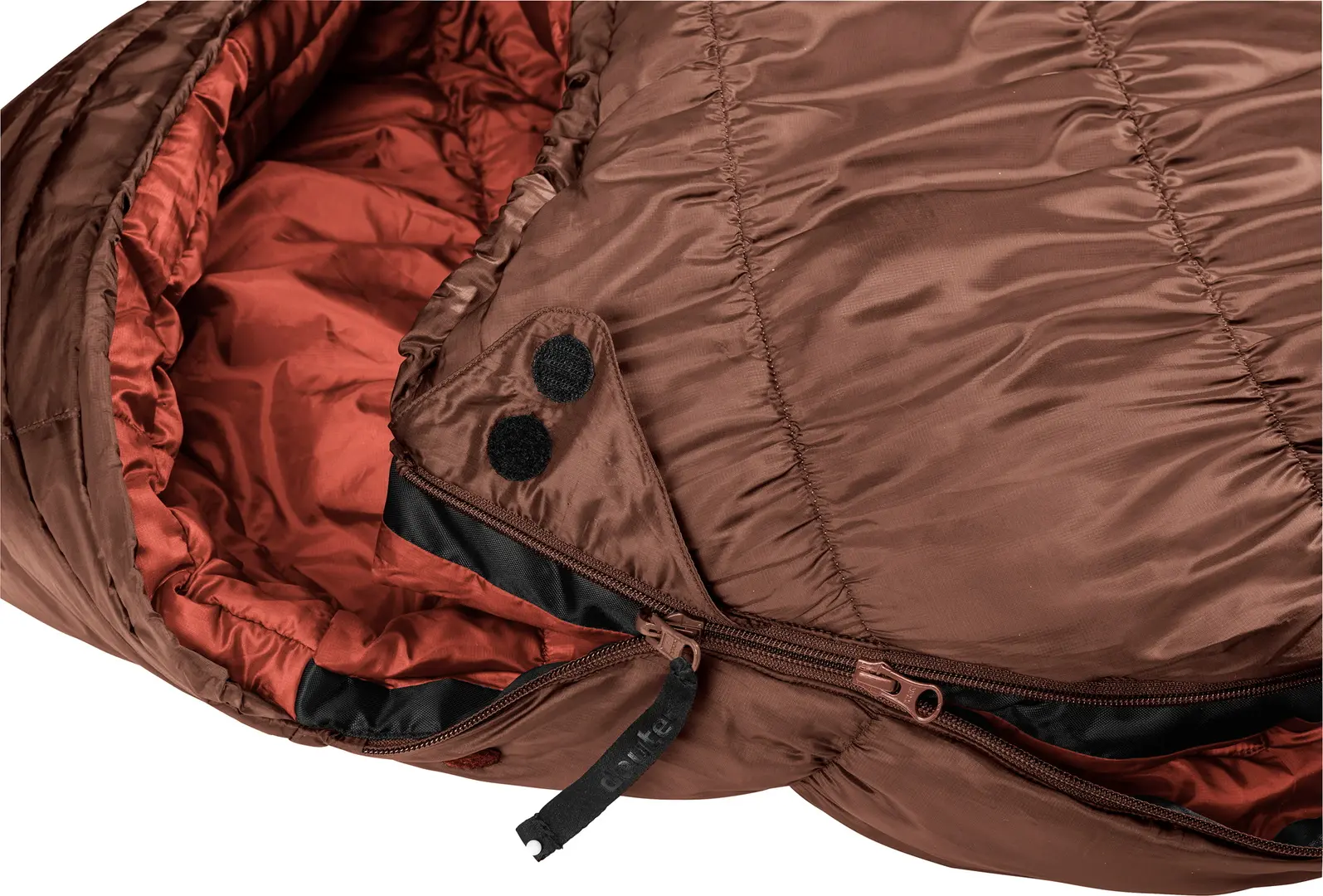 Sac de dormit Deuter Exosphere -6° SL Left  (Umbra/Redwood)