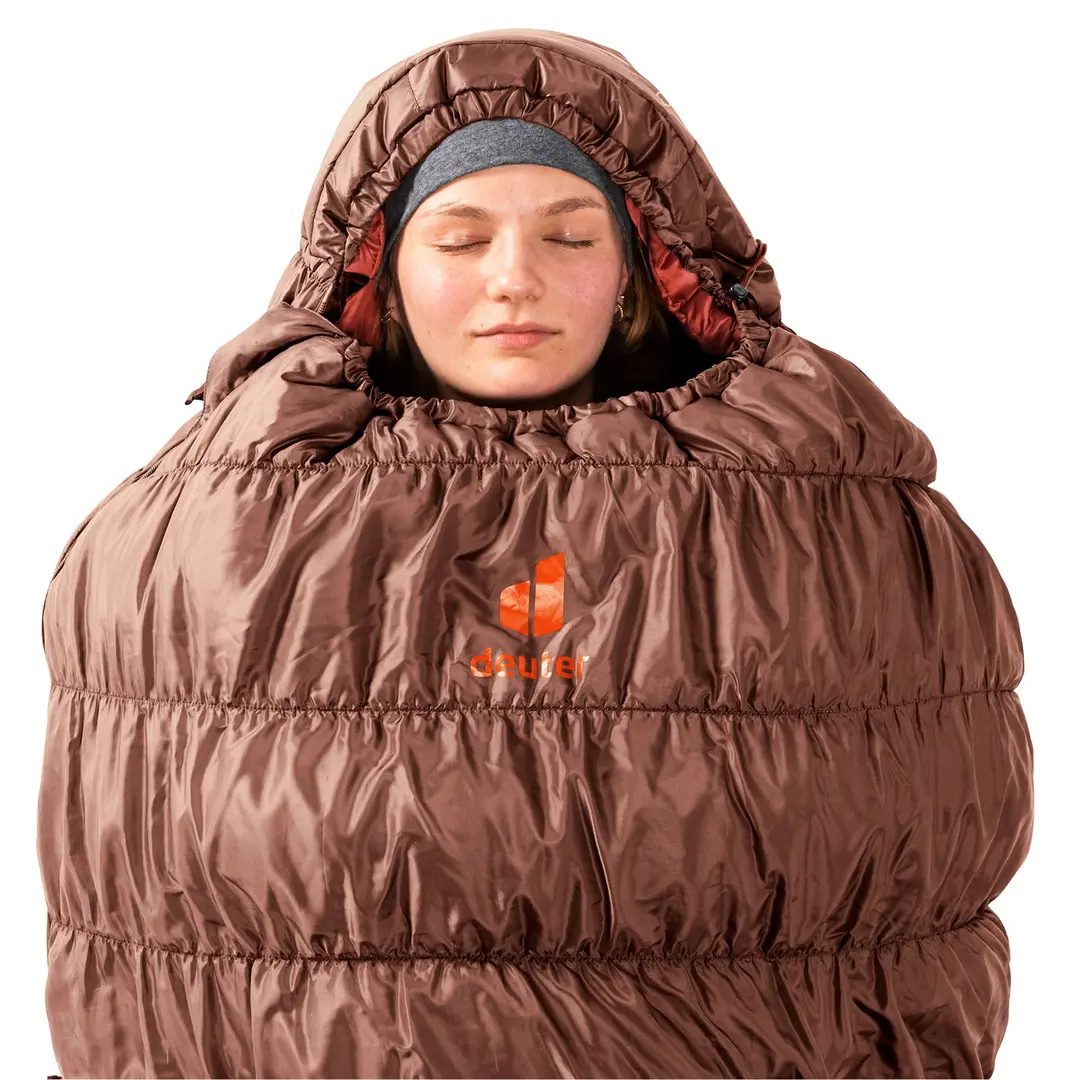 Спальный мешок Deuter Exosphere -6° SL Right  (Umbra/Redwood)