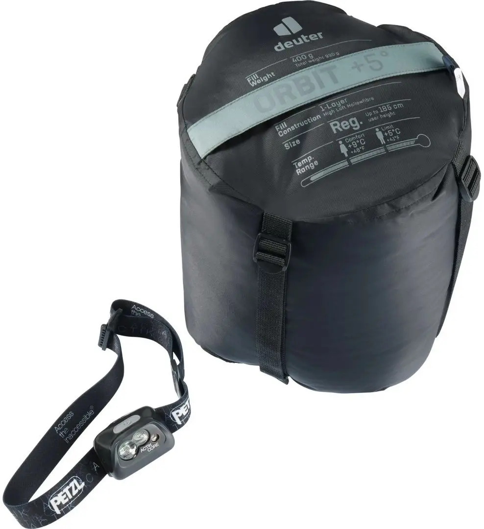 Sac de dormit Deuter Orbit +5 REG Right (Shale/Ink) - 5