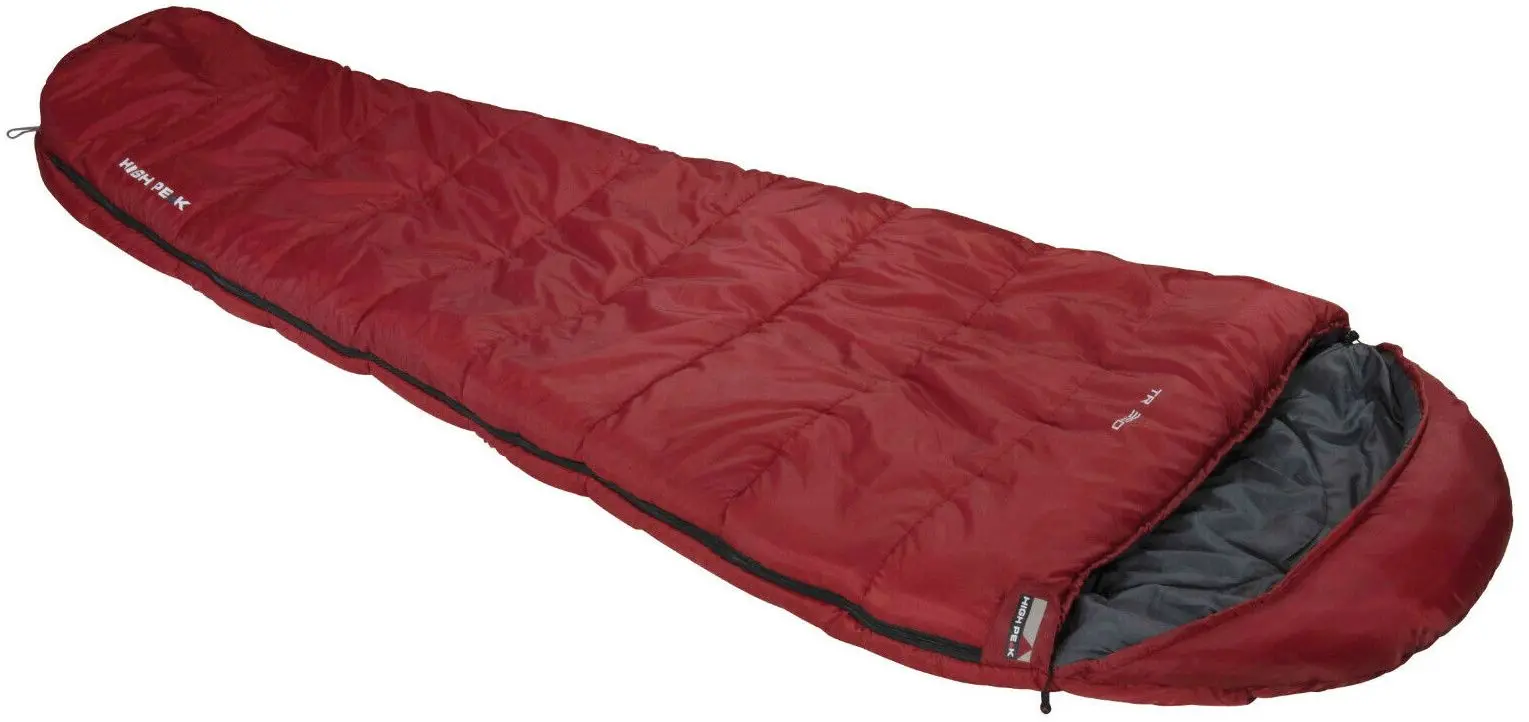 Sac de dormit High Peak TR 300 (Dark Red/Grey)