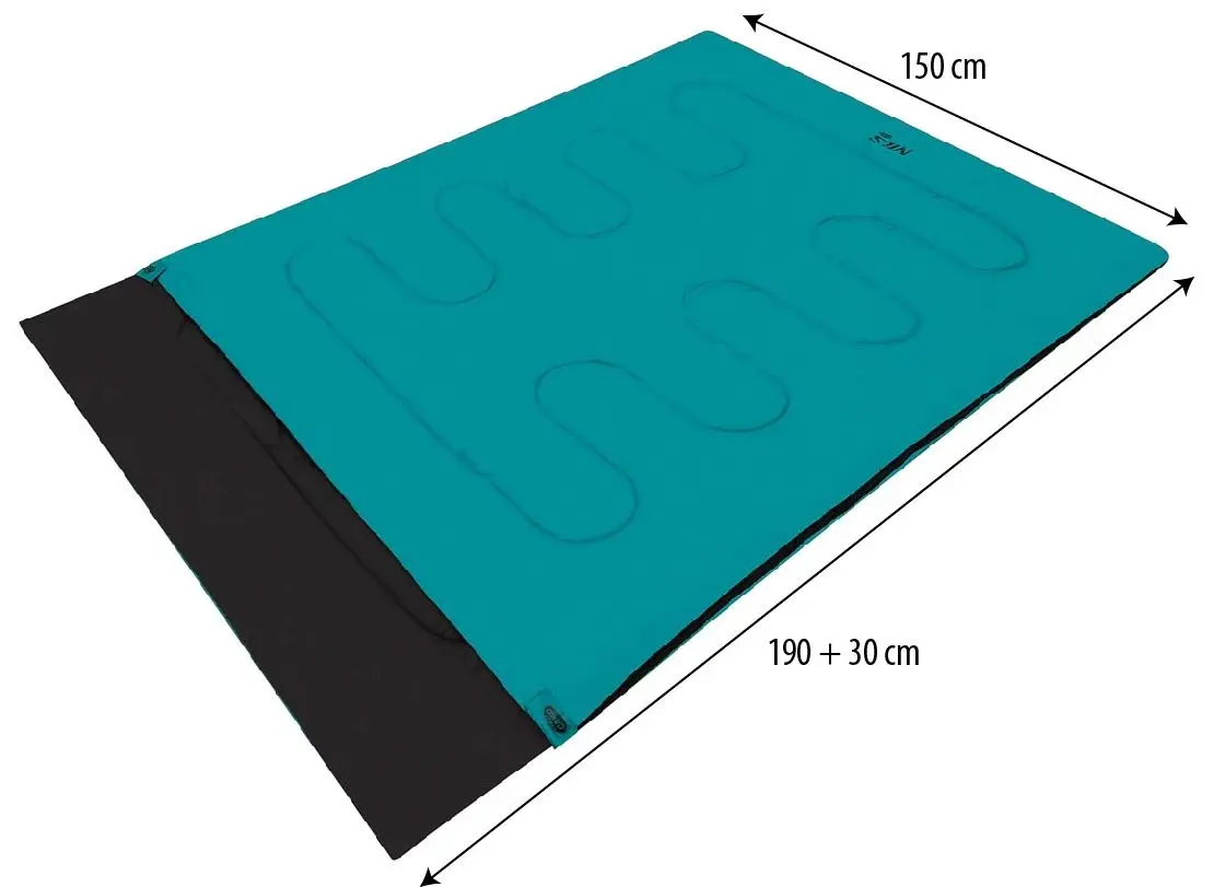 Двухместный спальный мешок Nils Camp NC2001 (Blue/Black) - 6