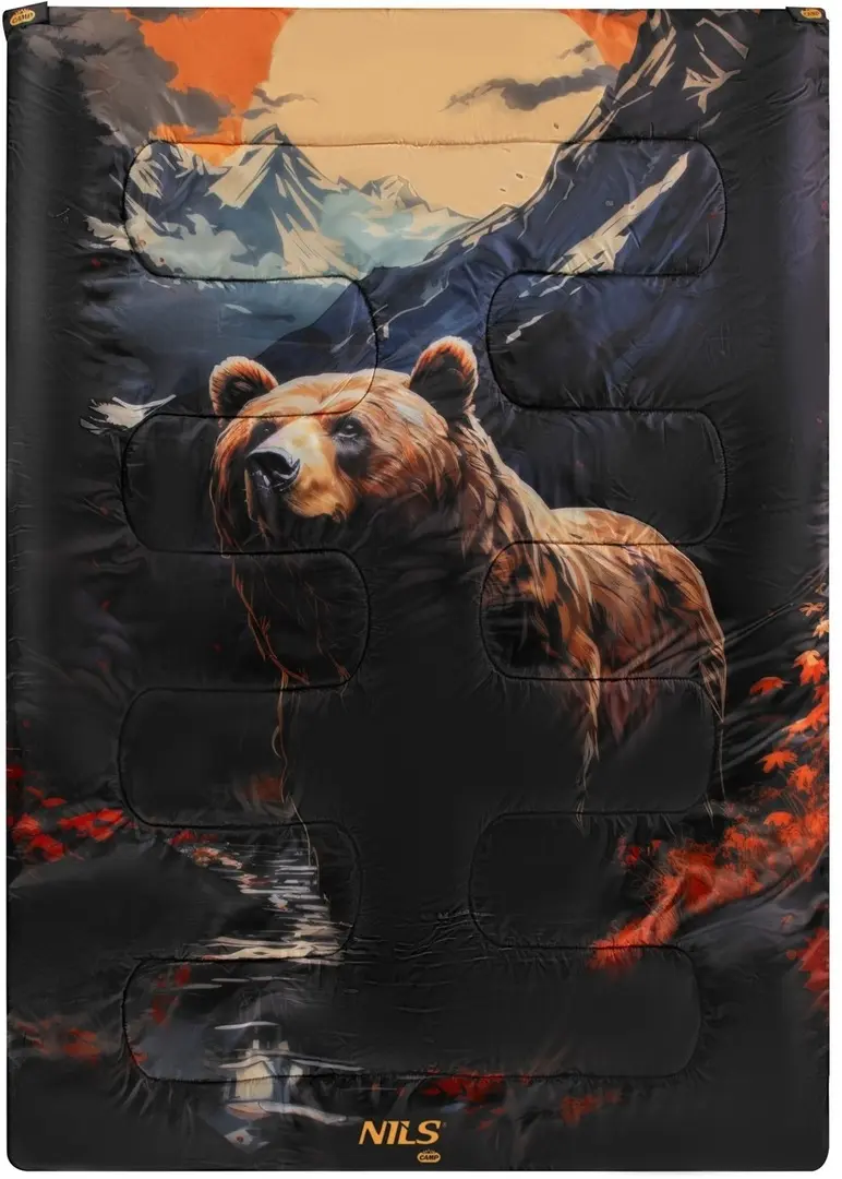 Sac de dormit 3in1 Nils Camp NC3601 Bear (Black)