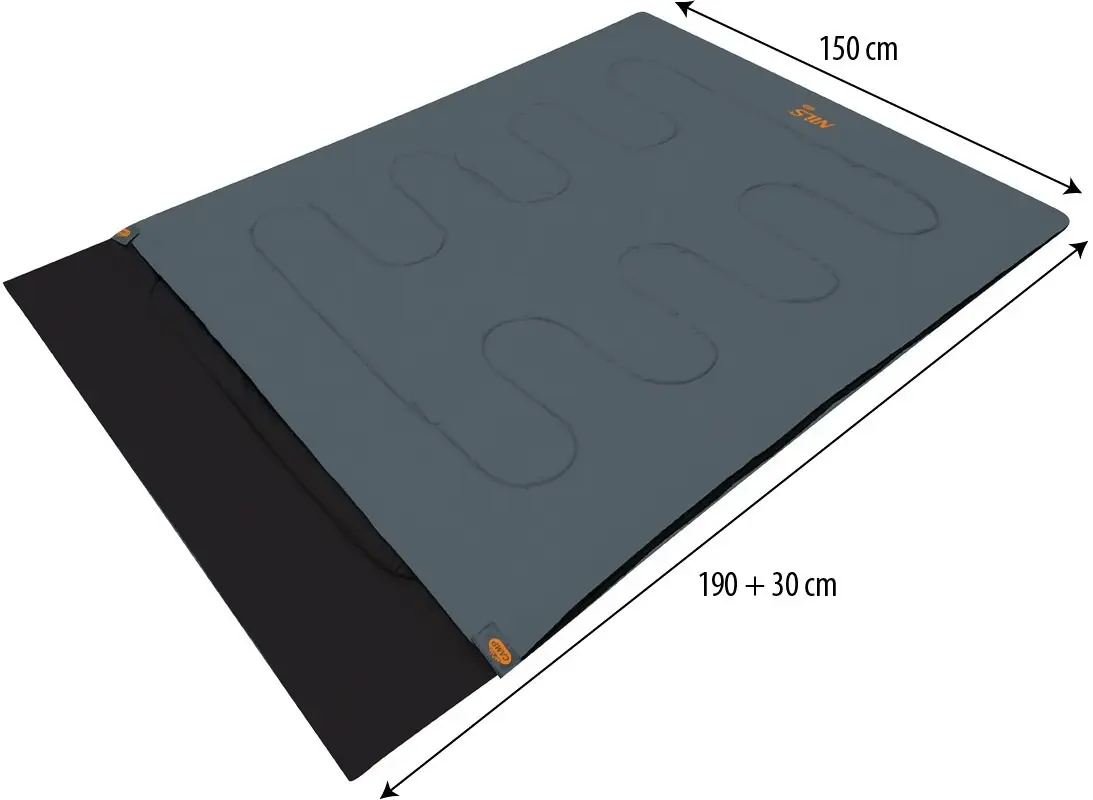 Sac de dormit Nils Camp NC2001 (Anthracite/Orange) - 9