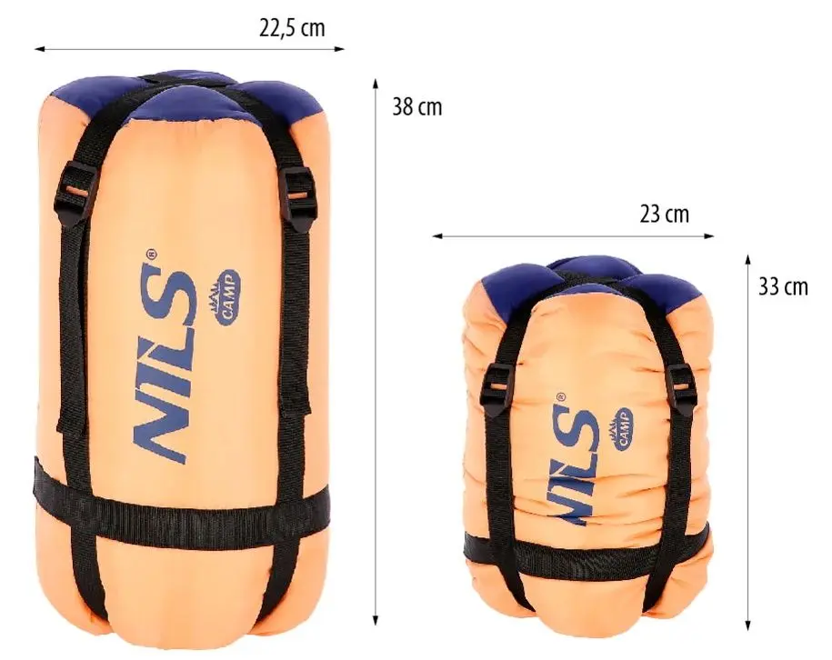 Спальный мешок Nils Camp NC2007 Junior (Orange/Blue)