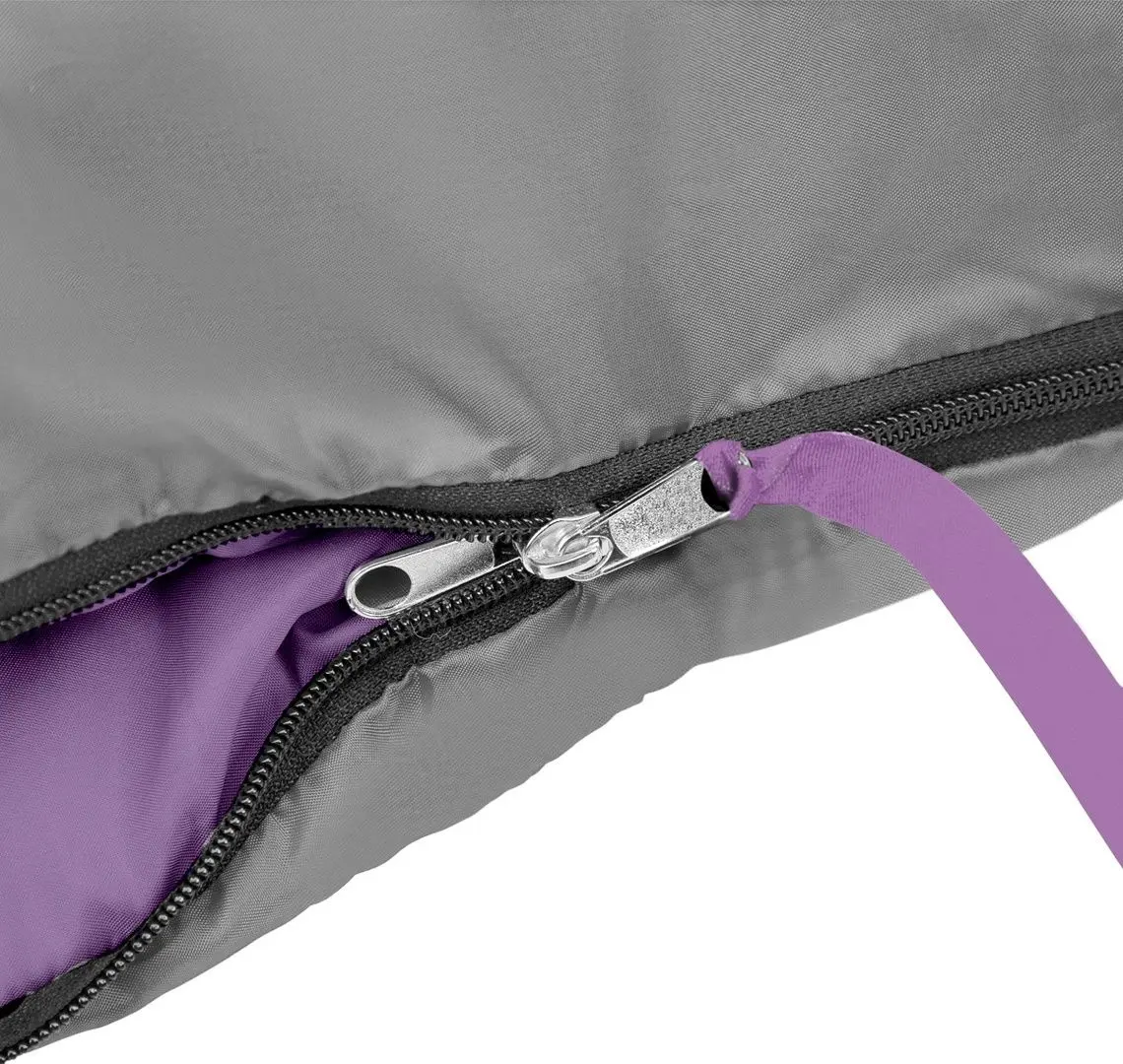 Sac de dormit Nils Camp NC2008 (Grey/Violet)