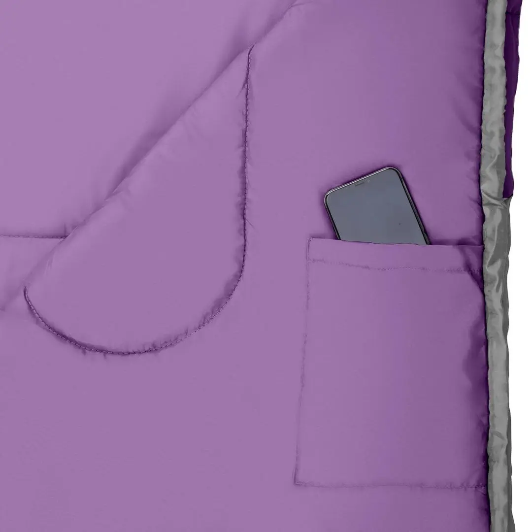 Sac de dormit Nils Camp NC2008 (Grey/Violet)