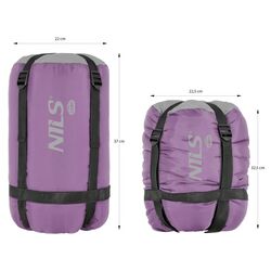 Sac de dormit Nils Camp NC2008 (Grey/Violet) Thumb