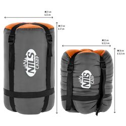 Sac de dormit Nils Camp NC2008 L (Grey/Orange) Thumb