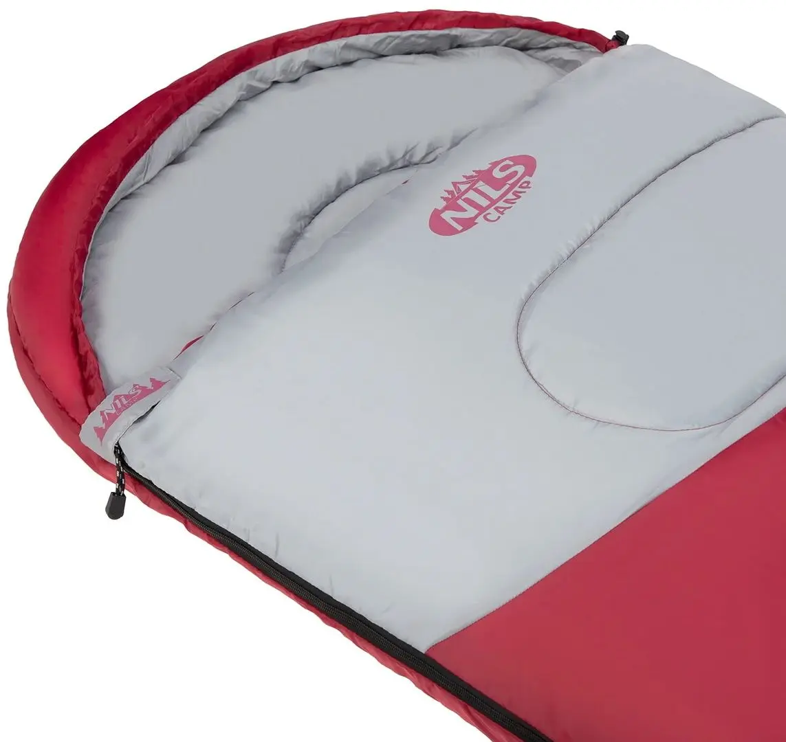 Sac de dormit Nils Camp NC2008 L (Maroon/Grey)