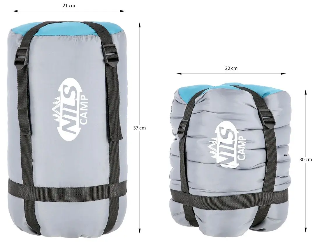 Sac de dormit Nils Camp NC2008 M (Grey/Blue)