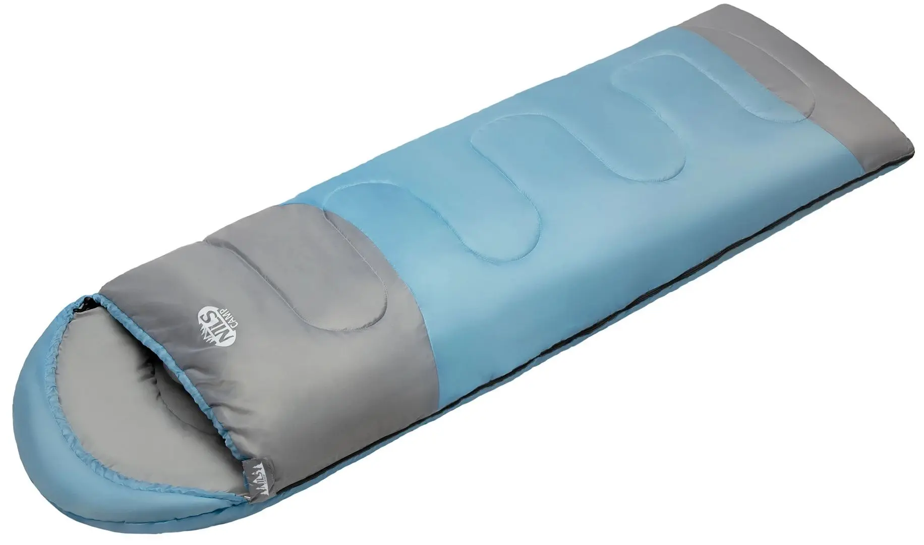 Спальный мешок Nils Camp NC2008 M (Light Blue/Grey) - 2