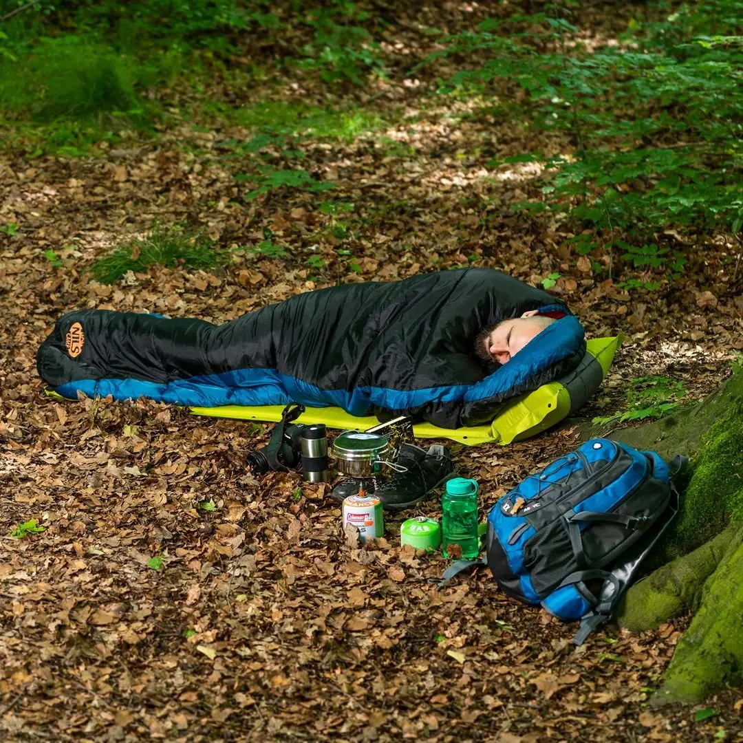 Sac de dormit Nils Camp NC2012 (Navy Blue/Orange)