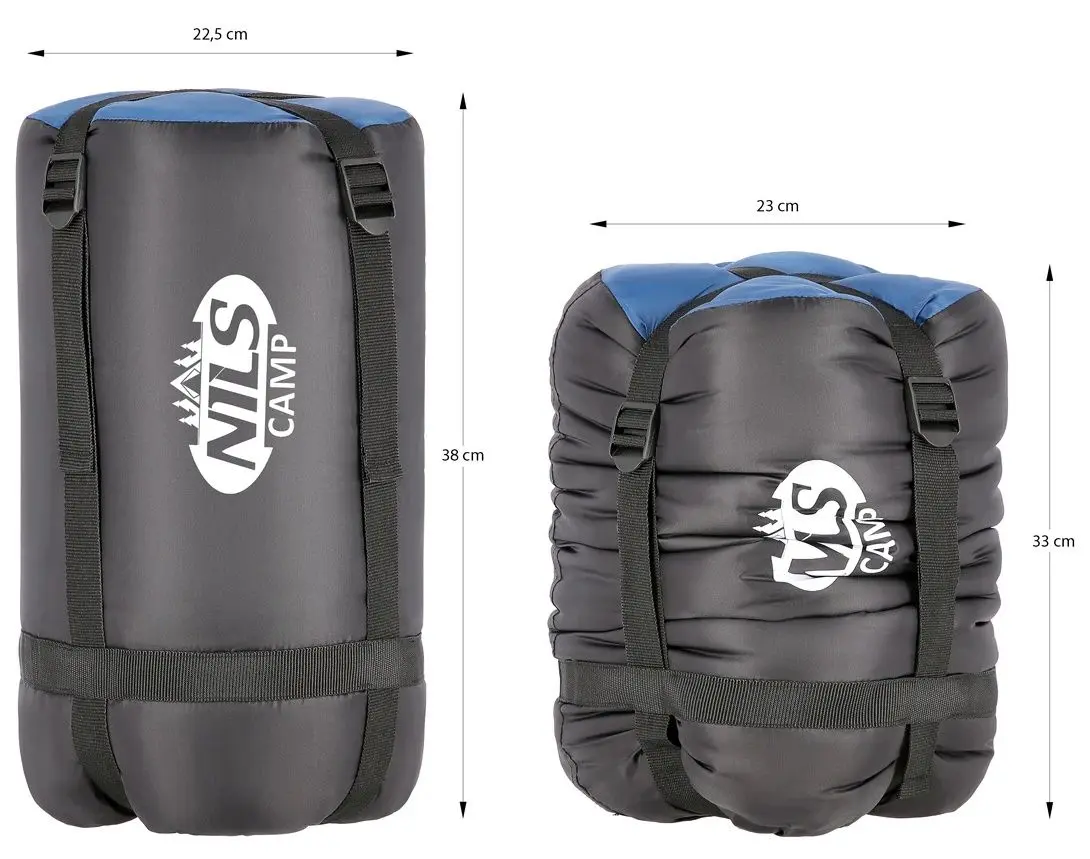 Sac de dormit Nils Camp NC2012 (Navy Blue/Orange)
