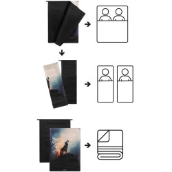 Sac de dormit Nils Camp NC3601 Wolf (Black) Thumb