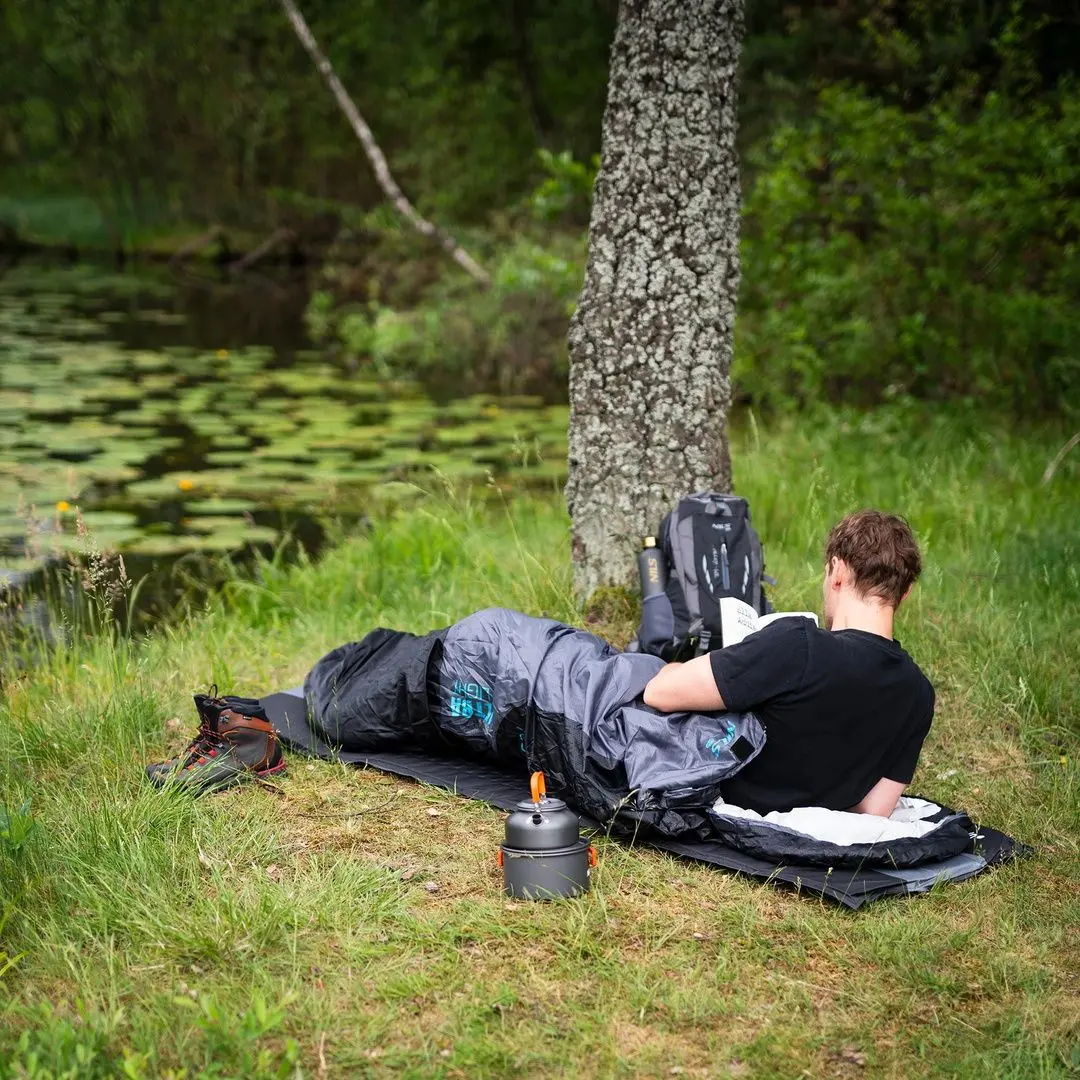 Спальный мешок Nils Camp Ultra Light NC1705 (Black/Mint) - 11