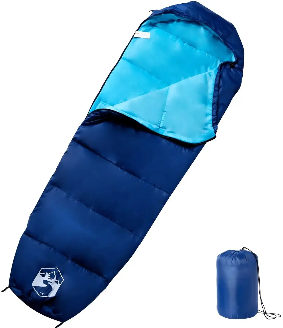 Спальный мешок VidaXL 94503 (Navy Blue/Blue) - 2