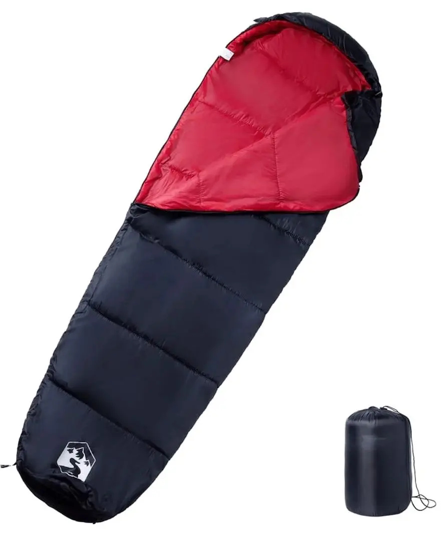 Sac de dormit VidaXL 94514 (Black/Red) - 2