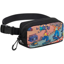 Поясная сумка Rivacase Agora Skaters 5410 (Black) Thumb