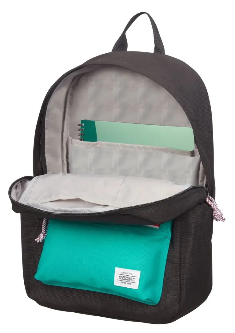 Rucsac American Tourister Upbeat Backpack (Black/Turquoise)