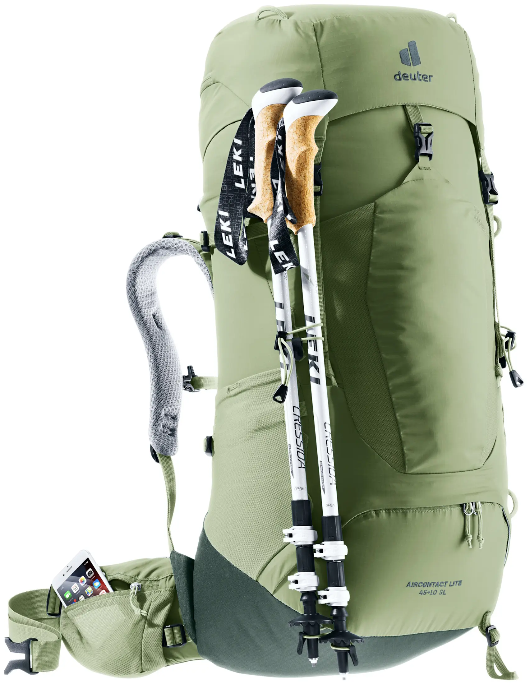 Рюкзак Deuter Aircontact Lite 45+10 SL (Grove/Ivy)