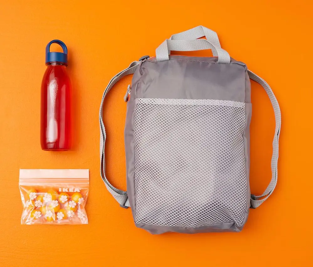 Rucsac Ikea Pivring 24x8x34 9L (Gri)