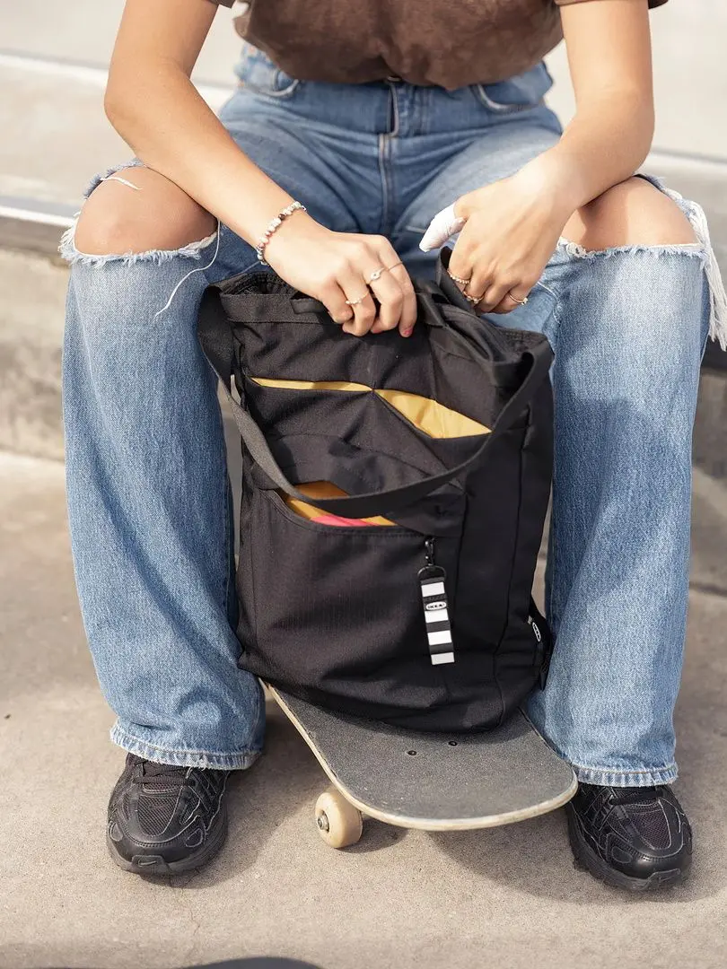 Rucsac Ikea Varldens 28x12x44/16L (Negru) - 2