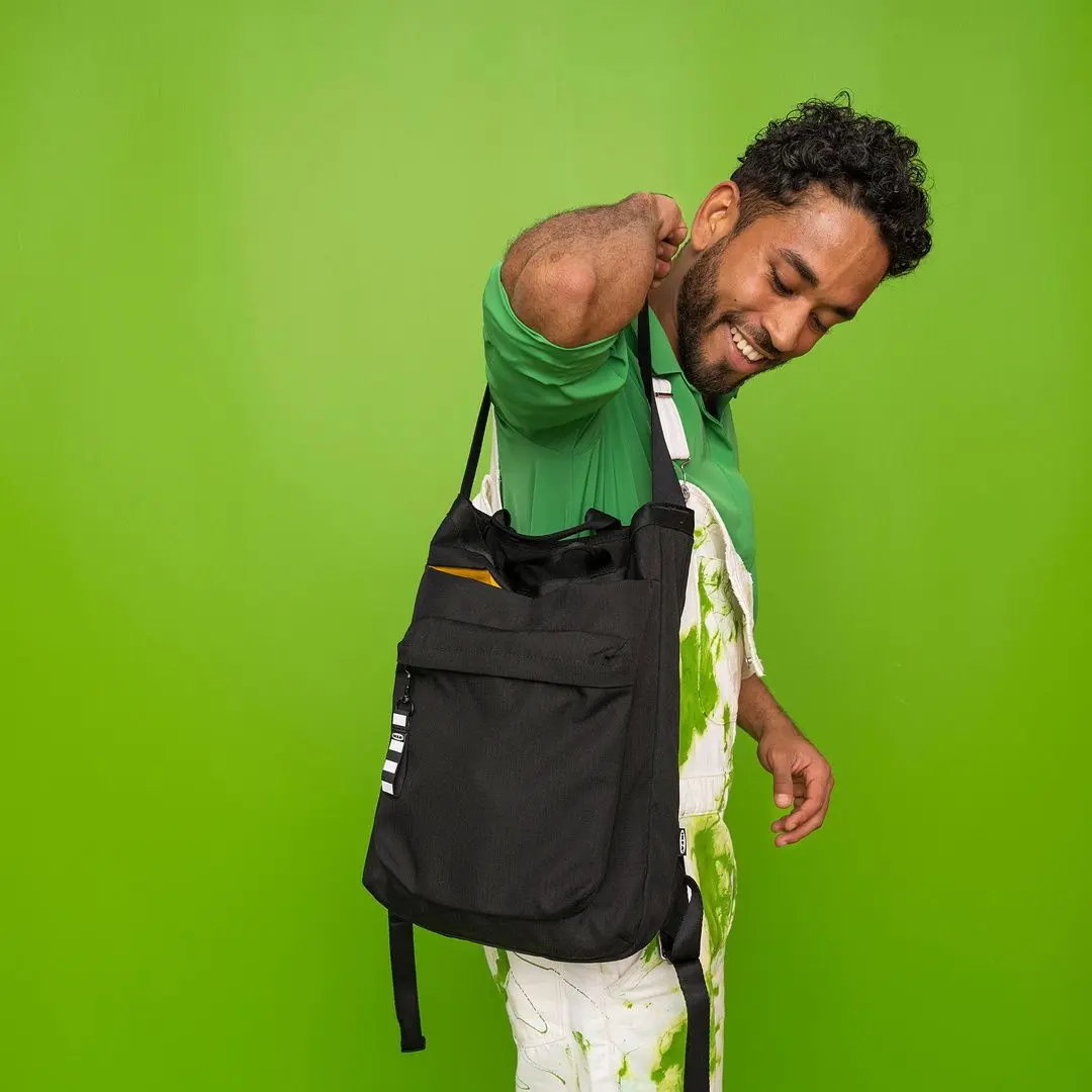 Rucsac Ikea Varldens 28x12x44/16L (Negru) - 6