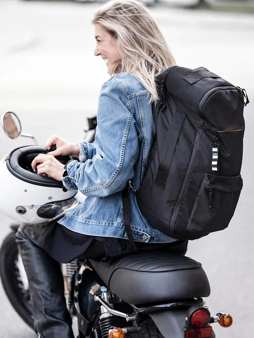 Рюкзак Ikea Varldens 33x17x55/36L (Черный) - 8