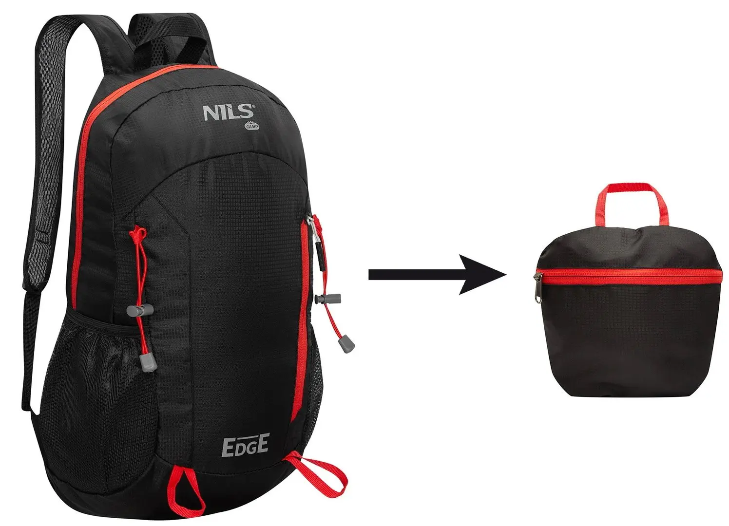 Rucsac Nils Camp NC1724 Edge (Black/Red) - 7