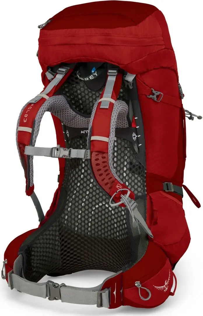 Rucsac Osprey Atmos AG 65 (Rigby Red)