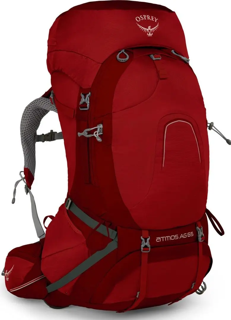 Rucsac Osprey Atmos AG 65 (Rigby Red)