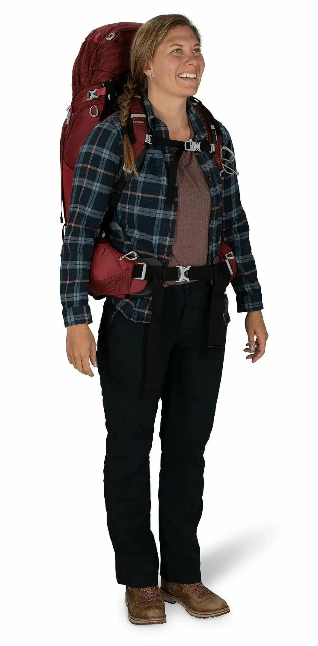 Rucsac Osprey Aura AG 65 WM/L (Berry Sorbet Red)