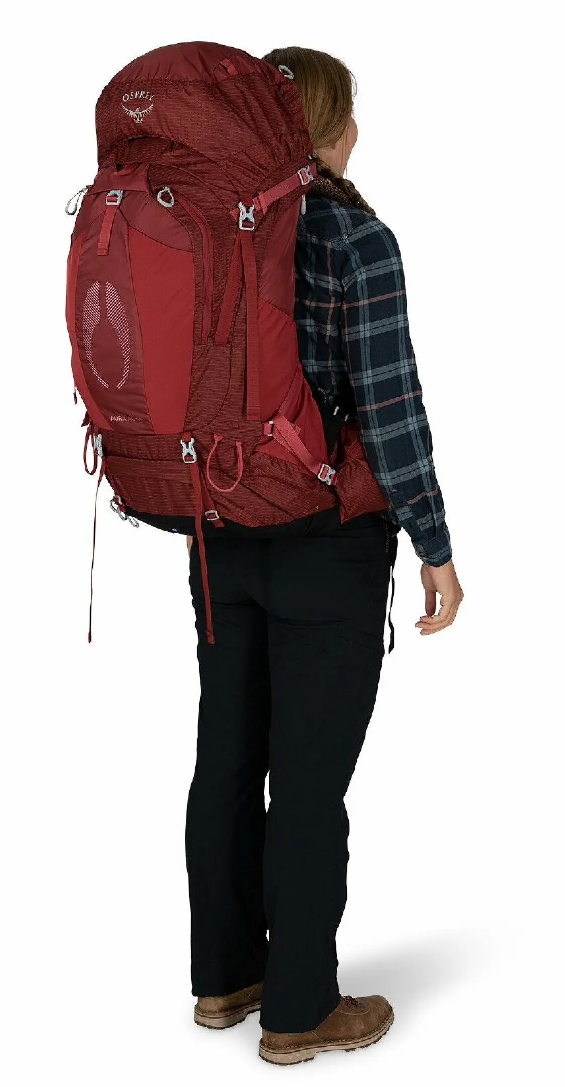 Rucsac Osprey Aura AG 65 WM/L (Berry Sorbet Red)