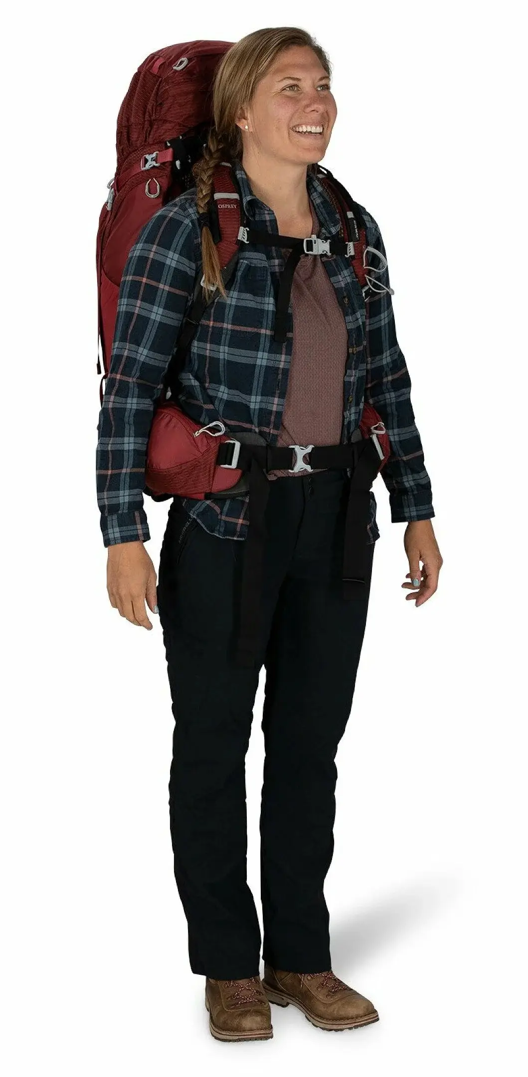 Rucsac Osprey Aura AG 65 WXS/WS (Berry Sorbet Red)