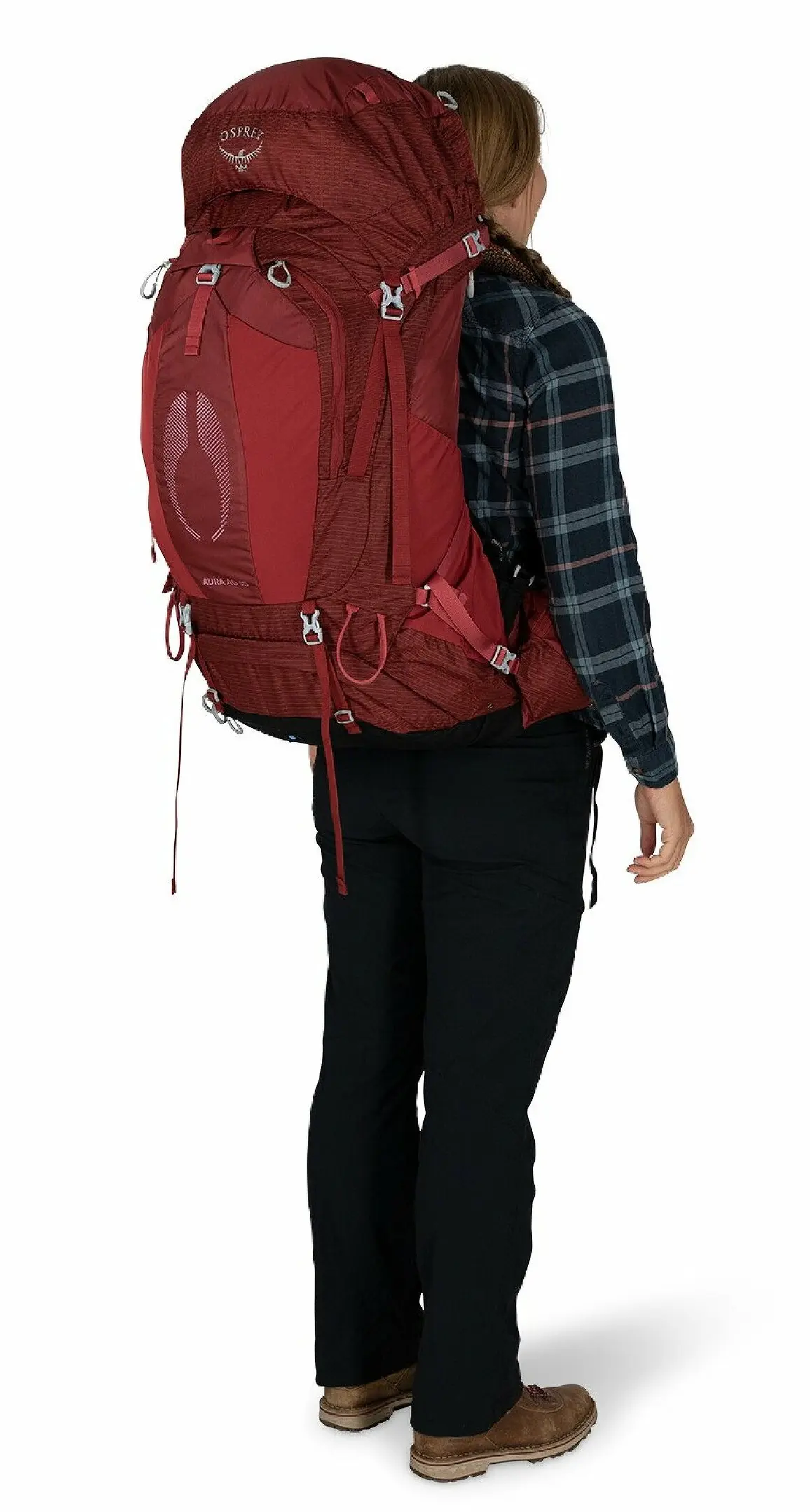 Rucsac Osprey Aura AG 65 WXS/WS (Berry Sorbet Red)
