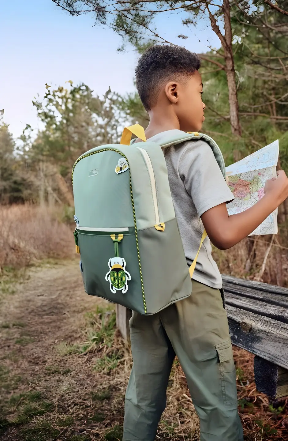 Rucsac pentru copii Skip Hop Wander Bugs 9R168110 (Green/Yellow)